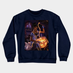 Halloween Witch Jack'O'Lantern Crewneck Sweatshirt